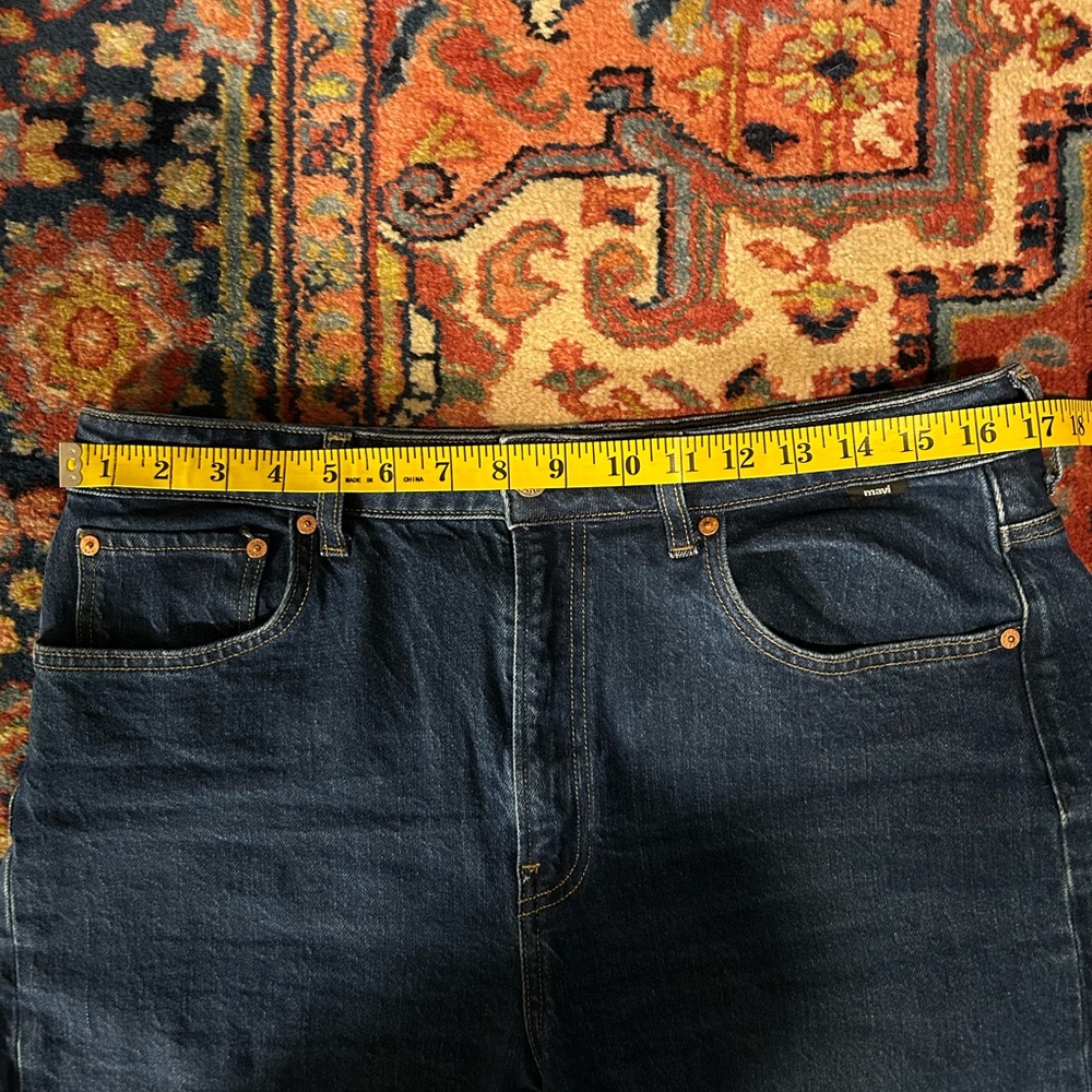 Mavi Victoria Solid Deep Wide Leg Jeans - Picture 8 of 10